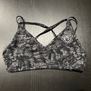 Gymshark Black and Gray Sports Bra